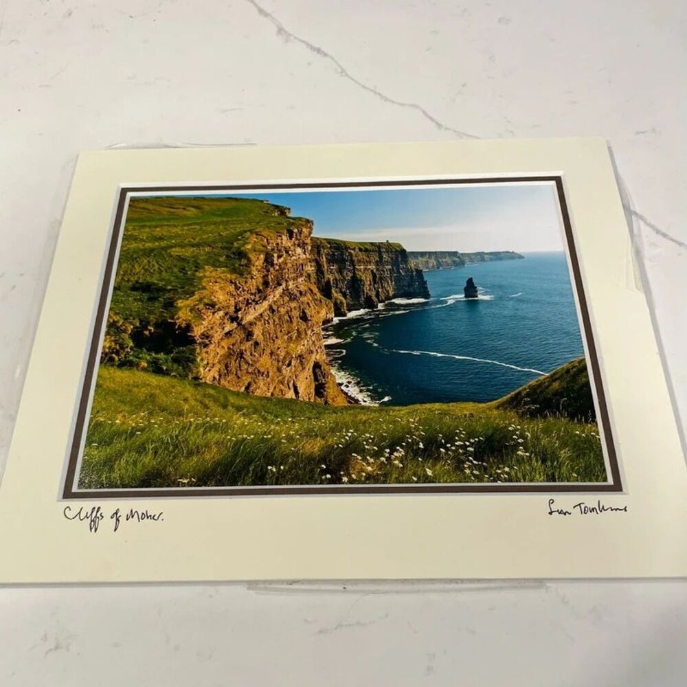 Sean Tomkins Original Photograph “Cliffs Of Moher”, 7”x5” matted area 10”x8”